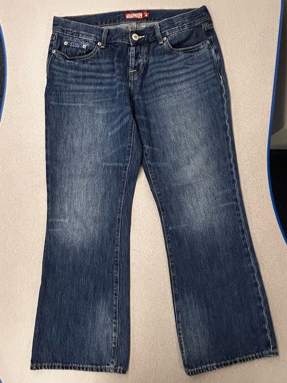 Lucky Ultra-low-rise Flared Jeans Size 12/31A